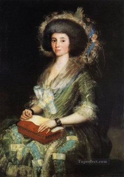 フランシスコ・ゴヤ Painting - フアン・アグスティン・セアン・バムデスの妻の肖像 ロマンチックな現代フランシスコ・ゴヤ